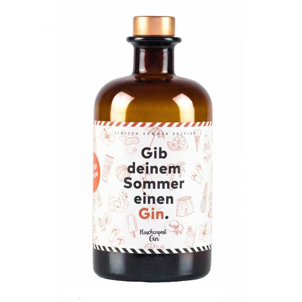 Flaschenpost Gin Limited Edition "Gib deinem Sommer einen Gin"