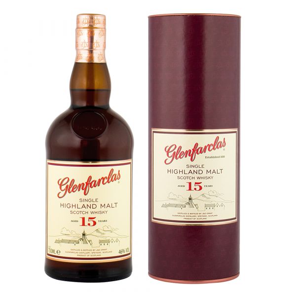 Glenfarclas Highland Single Malt Scotch Whiskey 15 Jahre