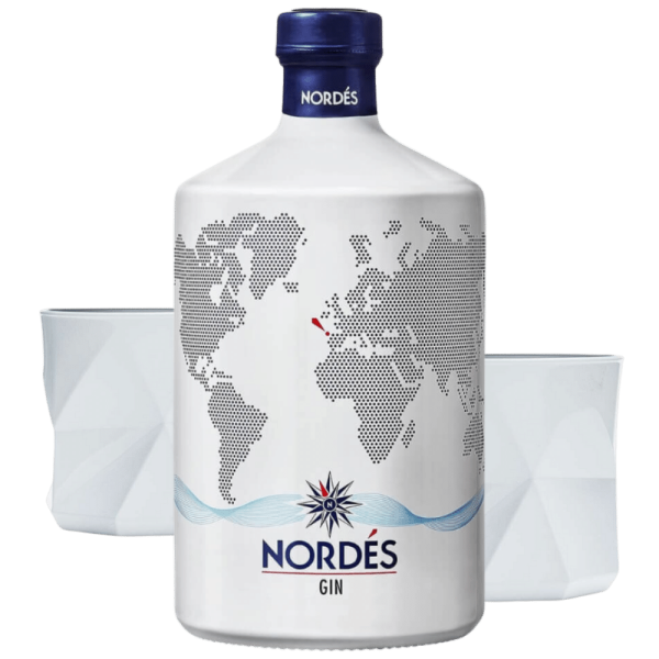 Nordes Atlantic Galician Gin 0,7l mit 2 Gläsern