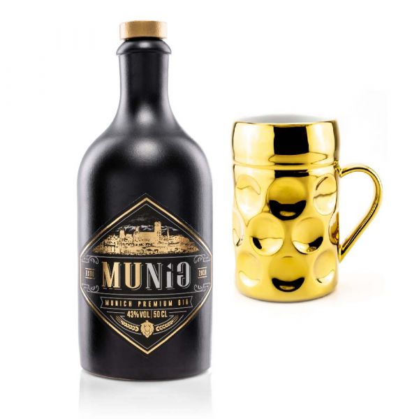 Munig Premium Gin & goldener Muc Set